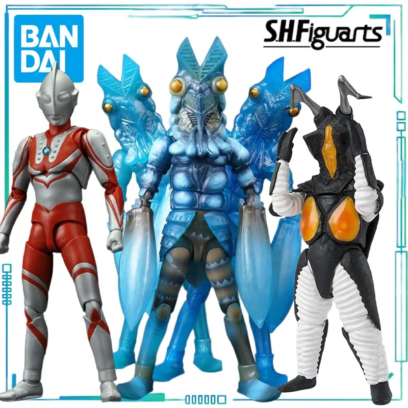 

BANDAI Genuine S. H. Figuarts Series Ultraman Series Baltan Aliens Divide Their Bodies，Space Dinosaur Jeton and Zoffy Model Toys