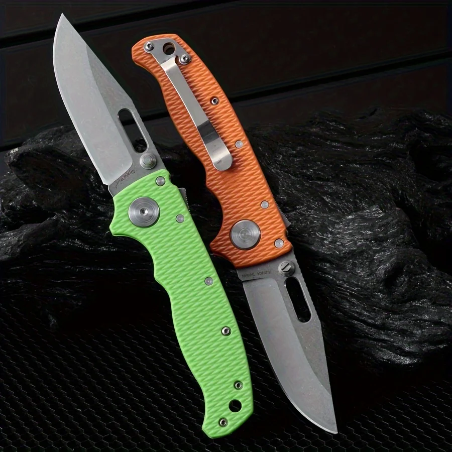 1 Piece, 7CR13 High Hardness Stainless Steel Folding Knife Fruit Knife, Western Knife, Cleaver, Suitable For Kitchen Camping