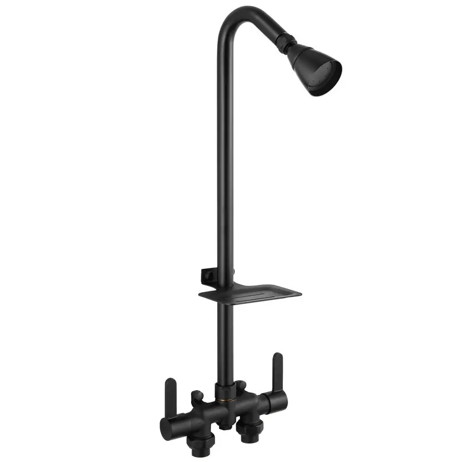 

Outdoor Shower Fixtures,Outdoor Shower Kit Faucet System 3 Inch Center with Showerhead 2 Handle Exposed Shower with Brass Mix Va
