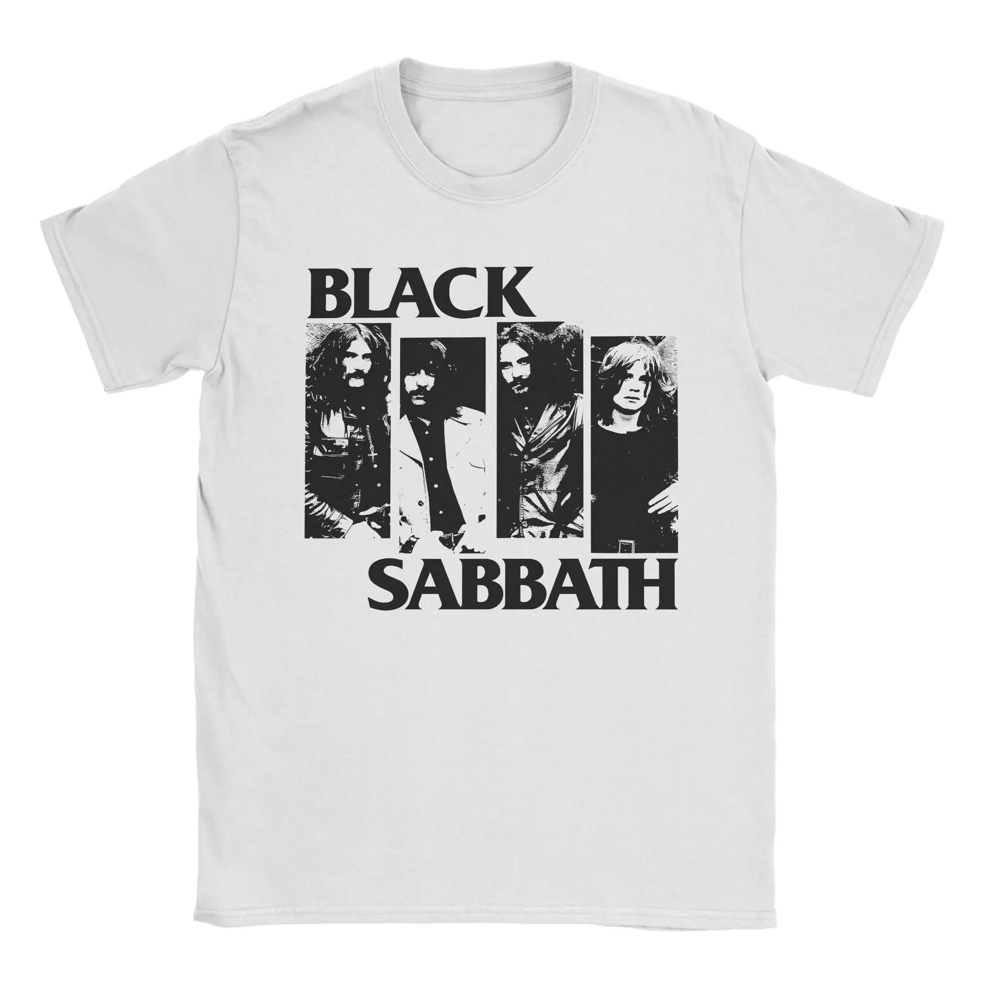 Unique Black Sabbaths Rock Band Music T-Shirts Men Round Collar 100% Cotton T Shirts Short Sleeve Tee Shirt Gift Idea Tops
