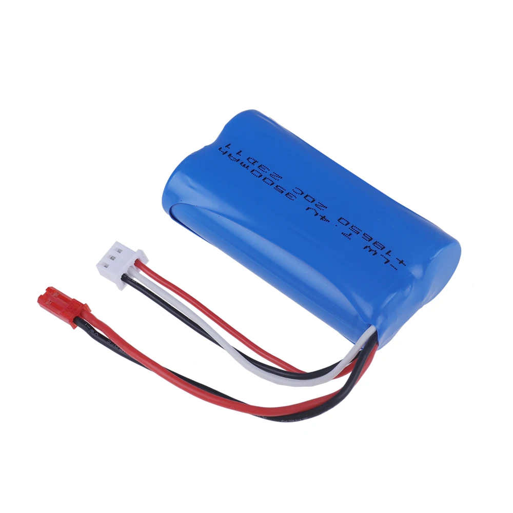 18650 akumulator litowo-jonowy 7.4V 3500mAh z wtyczka JST 2S do UDIRC UD1601 UD1602 UD1604 UD1607 SG1603 SG1604 RC pลaskie sportowe samochody