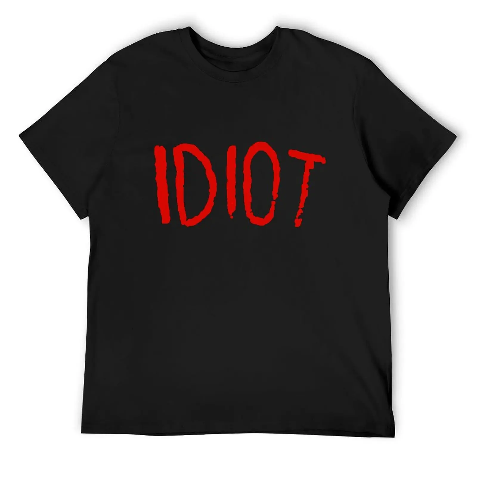 

IDIOT T-Shirt vintage graphic tee tops Blouse mens t shirts top quality