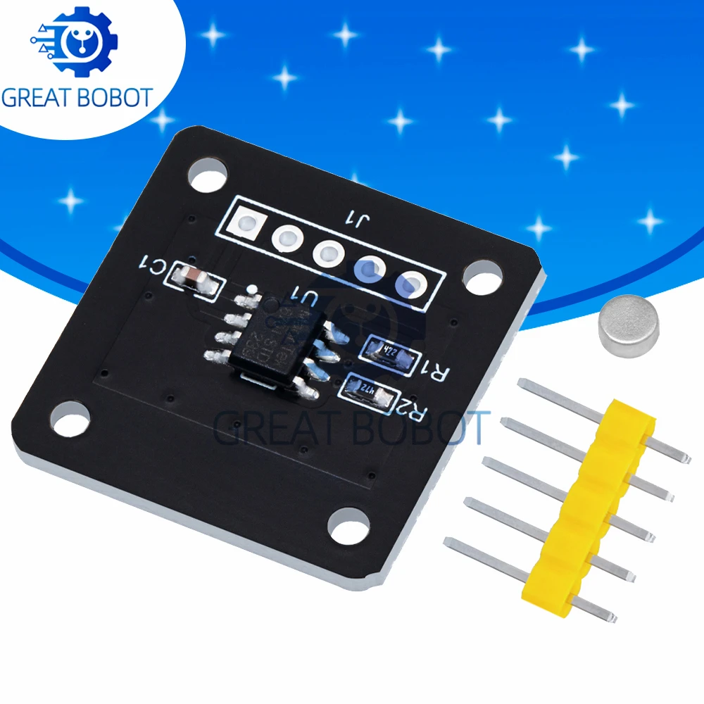 BS MT6701 magnetic encoder magnetic induction angle measurement sensor module 14bit high precision instead of AS5600