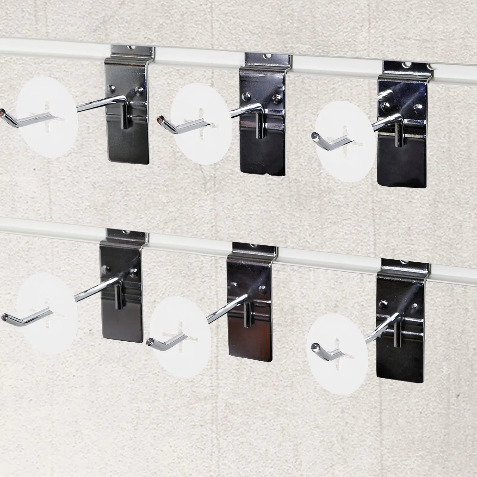 

100 Pcs Anti Slip Peg Hook Stoppers Plastic Round Clips Easy Installation Pegboard Accessories Hook Security Locks