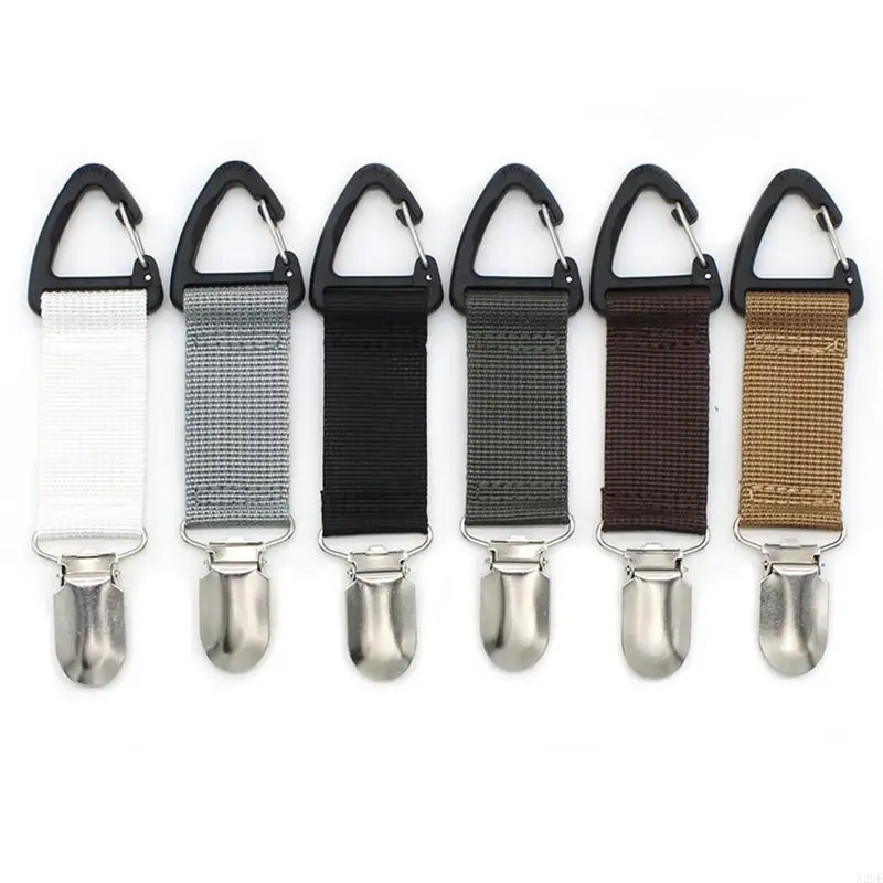 

N2UE Hat Clip for Travel Small Portable Fabric Clips for Holding on Bag Traveling Hat Clips for Purse Backpack Luggage