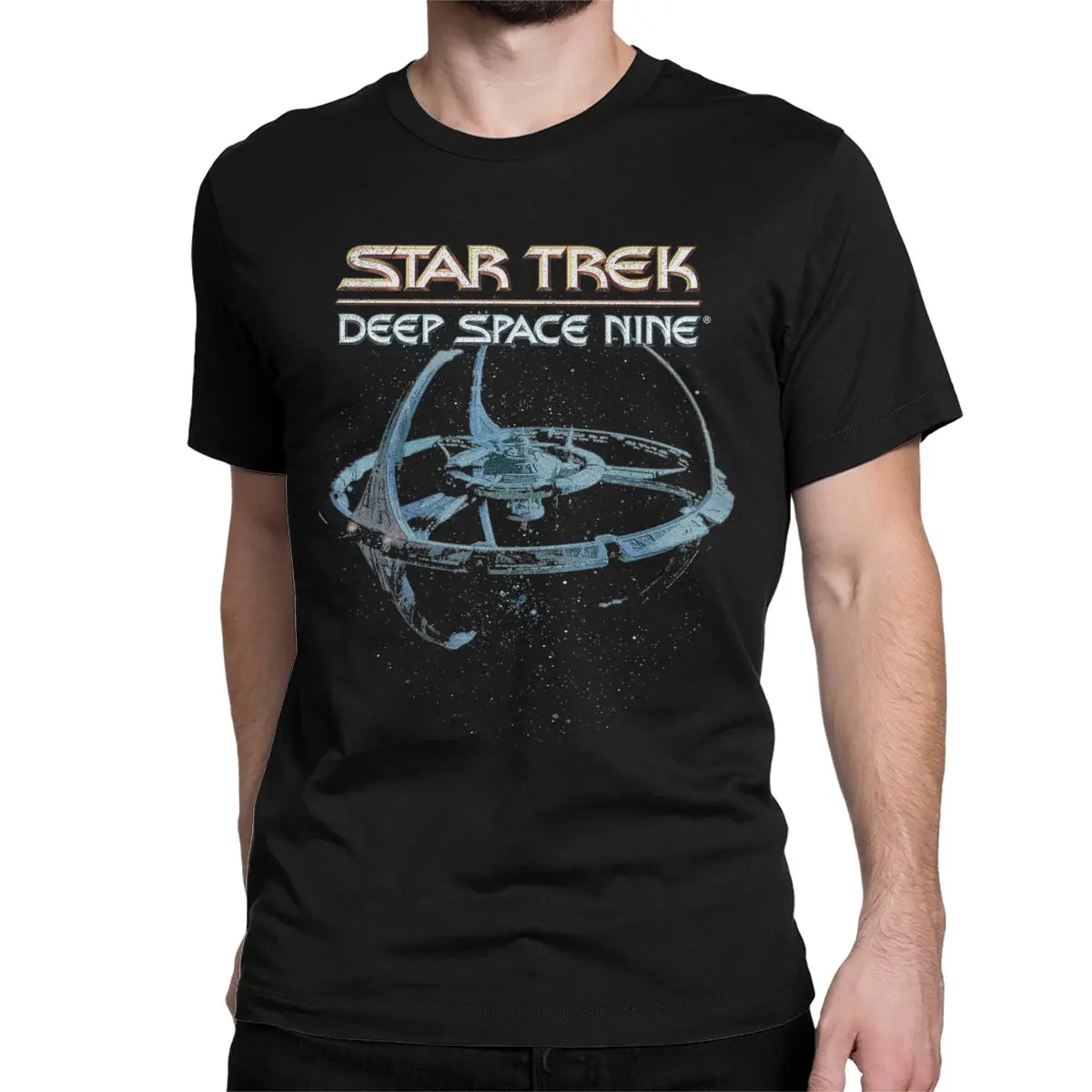 Stars Treks Deep Space Nine Space Men Women's T Shirts Cool Tee Shirt Short Sleeve T-Shirts Cotton 4XL 5XL 6XL Clothing