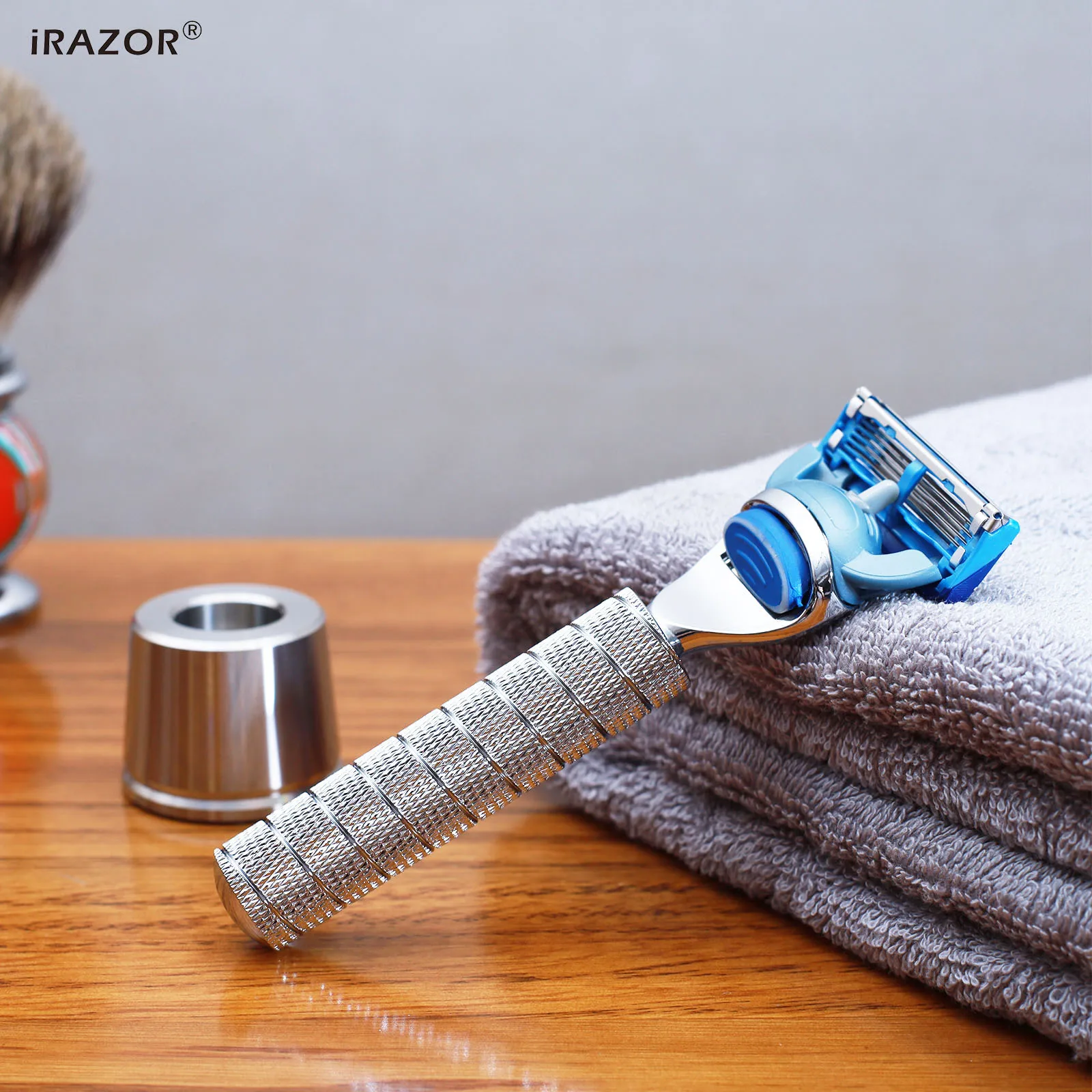 iRAZOR Fusion 5 Layers Razor for Shaving Man Barber Hair Beard Manual Mustache Removal Shaver Washable Detachable Grooming Tools