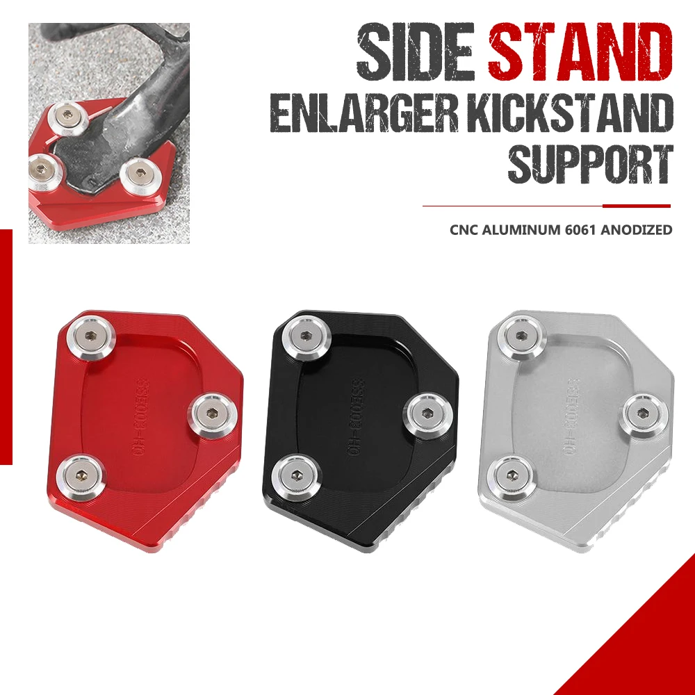 CNC Kickstand Side Stand Plate Pad Enlarge Extension for Honda NC700X NC700S NC700D Integra NC700 X S D CBR500R CB500F CB500X