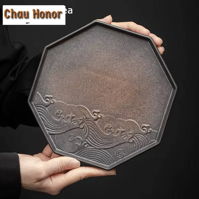 

Японская позолоченная глазурь, бамбуковый поднос для чая, керамический горшок, подставка для чайного столика, маленький чайный поднос, поднос для фруктов, поднос для чайного торта