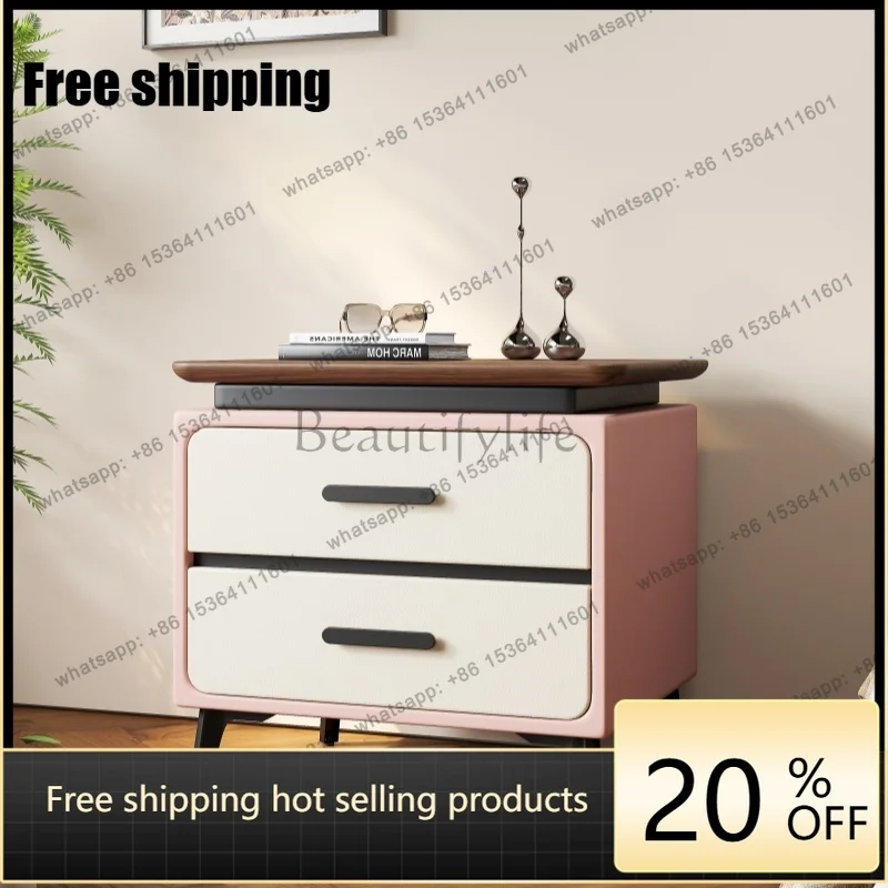 FGDesign Glam Trendy Bedside Table Elegant Simple Nordic Aesthetic Nightstands Style Modern Mesita De Noche Bedroom Furniture