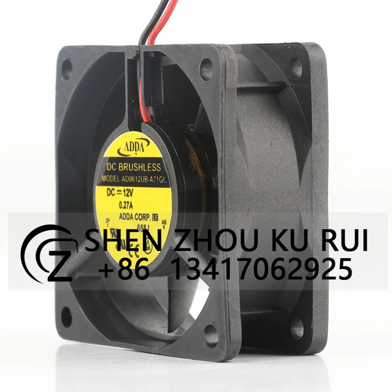 Chassis Power fan New AD0612UB-A71GL/A72GL Original ADDA fan 6025 DC12V 6cm Cooling fan 60 x 60 x 25MM