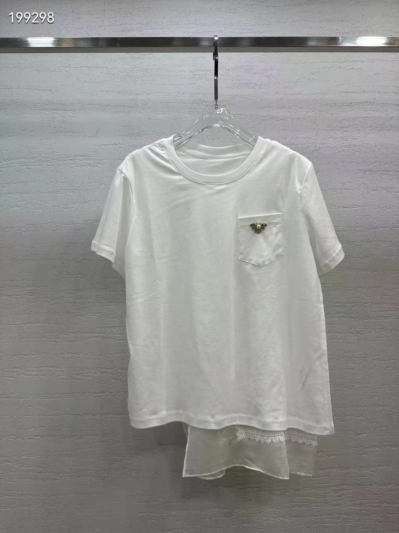 

wd0859 Fashion women Tops & Tees 2024 Popular European Design party style T-Shirts Women's Clothing