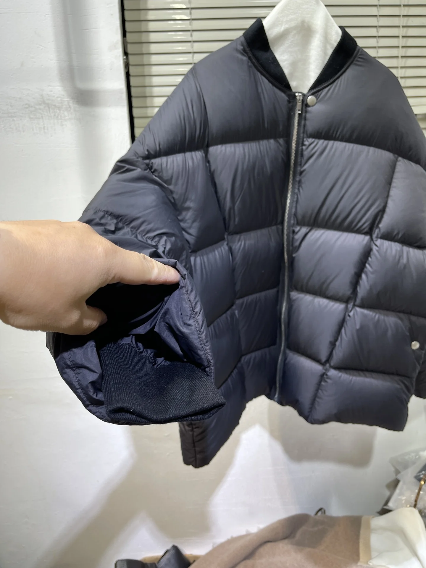 White Duck Down Jacket for Women, Thickened Bread Jacket, Mid-Length, Baseball Collar, Warm Jacket, Winter