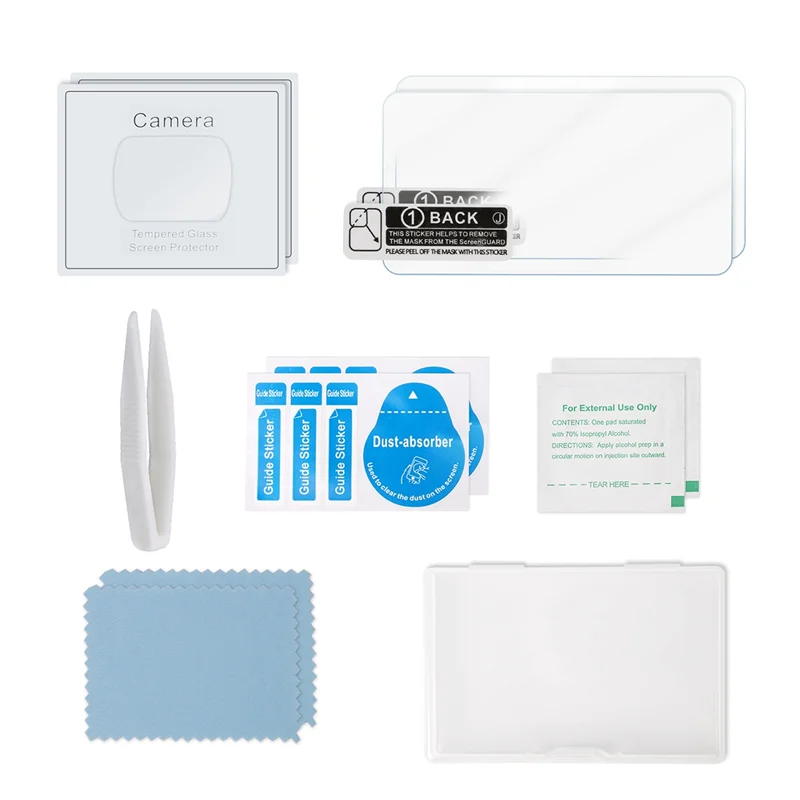 Practical-For Osmo Pocket 3 Tempered Film Accessories Multifunctional Protective Film Lens Screen HD Explosion-Proof Film,Set B