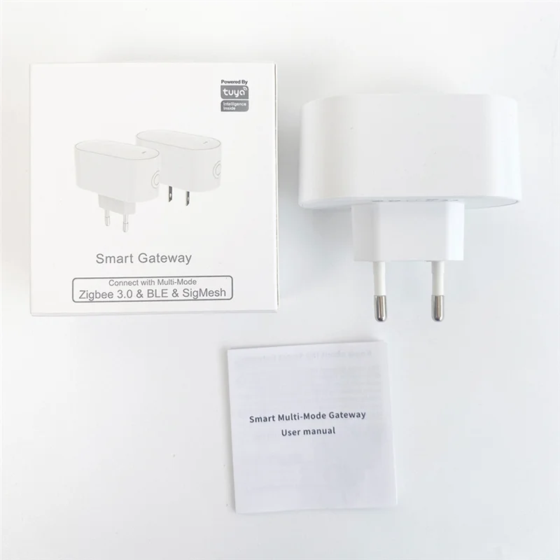 T23C Tuya Zigbee BLE Mesh Gateway Smart Hub Remote Control Multi-Mode Gateway Smart Life Bluetooth Gateway EU PLUG