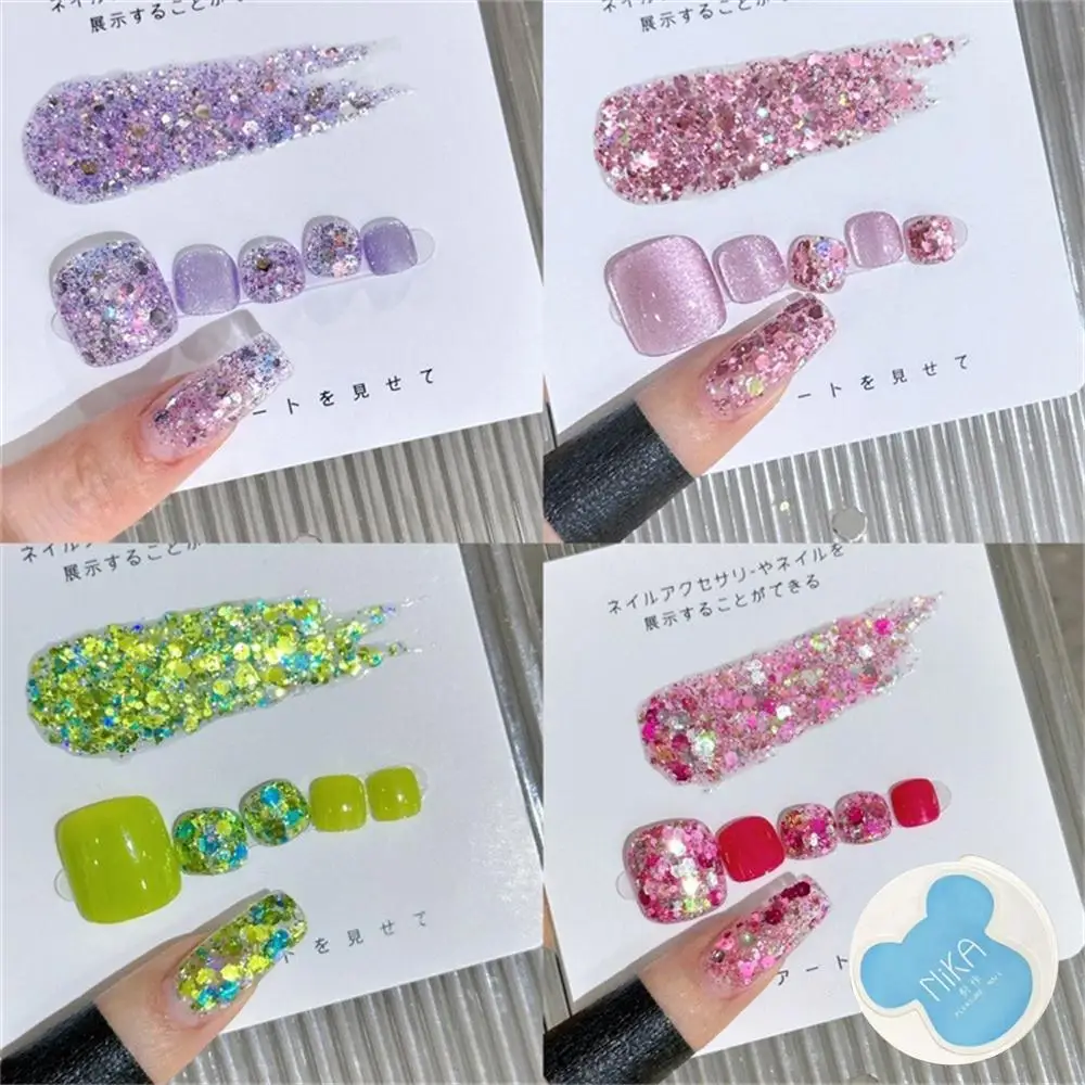 Color Colorful Broken Glue Smooth Texture Nail Glue Easy To Stretch Small Design Sequin Glue Nail Art Broken Drill