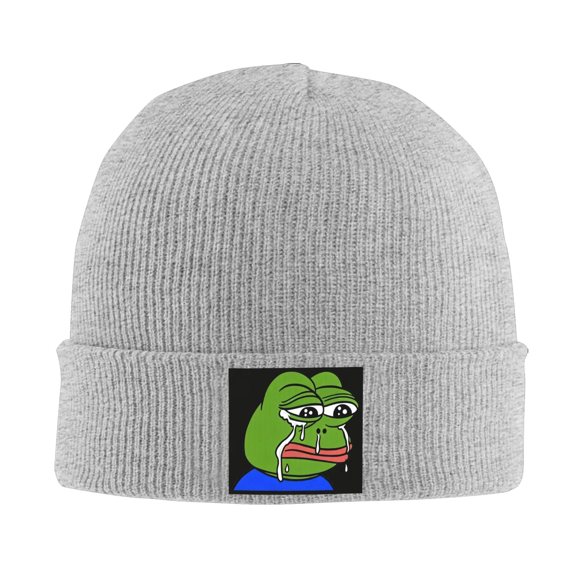 James Sad Frog Pepe Life Sucks Frog Meme Winter Skullies Beanies Hat Warm Autumn Knitted Hats Bonnet Caps for Women Men