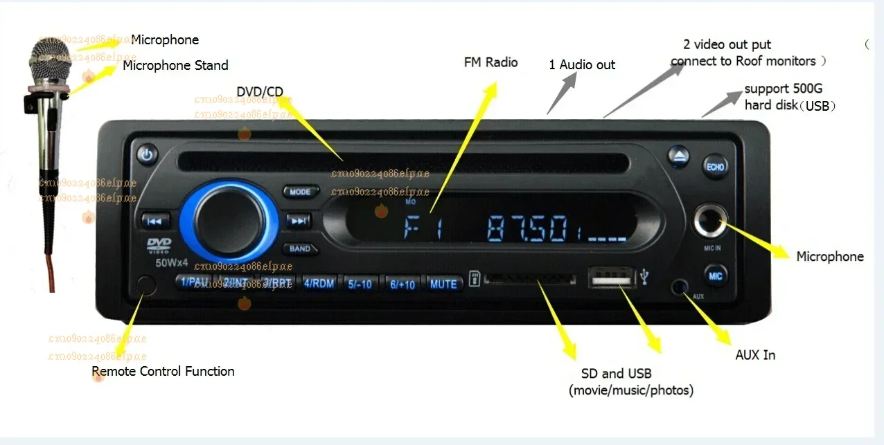 24 V One Din Truck …