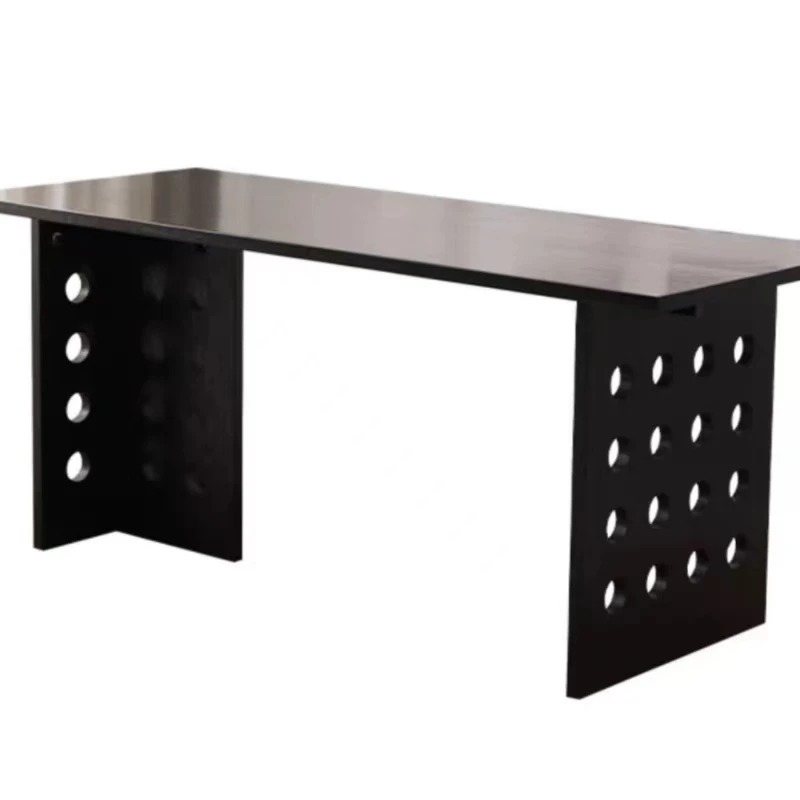 

Medieval style solid wood dining table retro style family desk desk wabi-sabi wind rectangular workbench