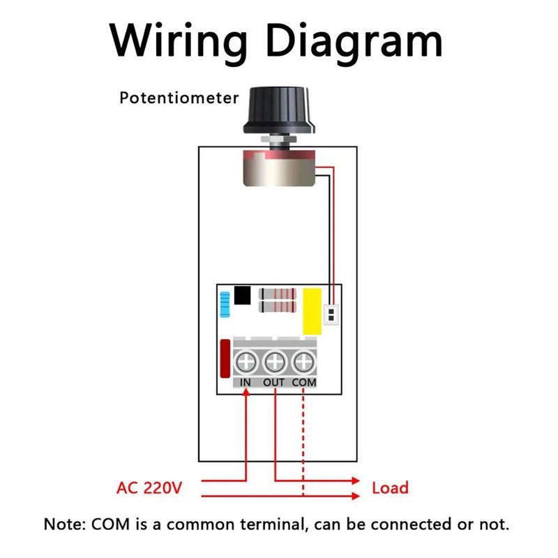 10000W 25A Hız Kontrol Cihazı Yüksek Güç SCR Voltaj Regülatörü Dimmer Anahtarı Hız Sıcaklık Kontrol Termostatı AC 110V 220V