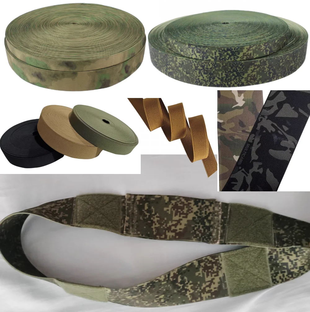 ATFG EMR correa táctica elástica camuflaje verde militar MOLLE - imagen 4