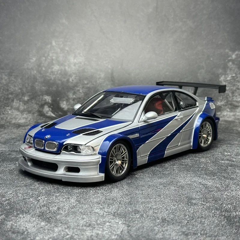 Pre-sale Die-cast 1:18 Scale BMW M3 Gtr E46 Need For Speed simulation Alloy Car Model Fans Collection Home Metal Decoration