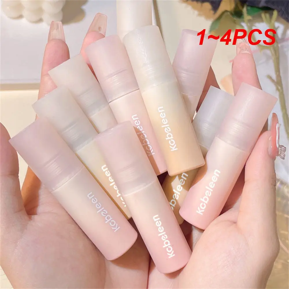 1 ~ 4 Stuks Lipgloss Zachte Mist 7 Kleur Lip Glazuur Vrouwelijke Make-Up Lip Modder Anti-Stick Cup Rode Lip Tint Cosmetica Vloeibare Lippenstift