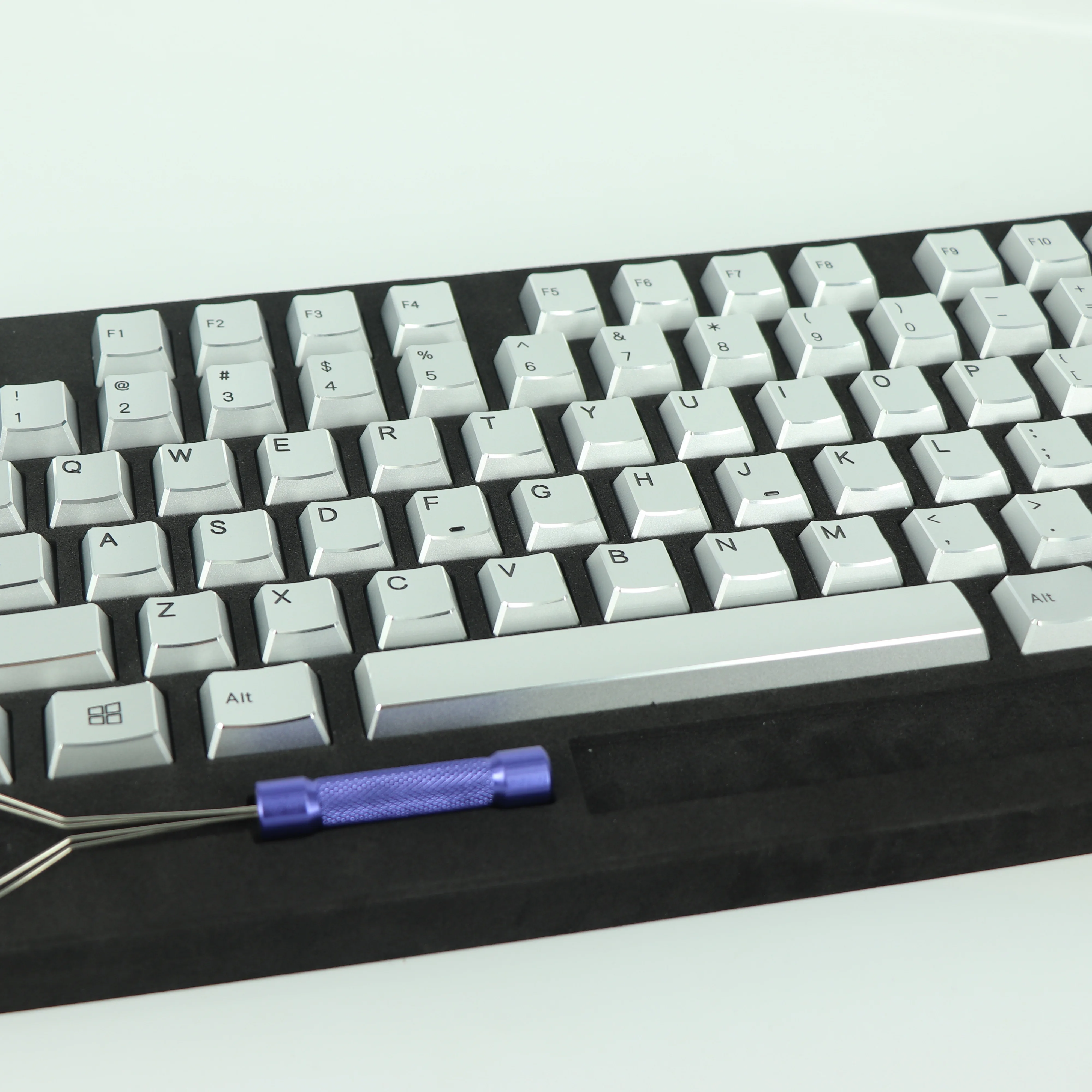 HiUM Aluminum Alloy Keycaps 87Keys Cherry Profile HL High Gloss