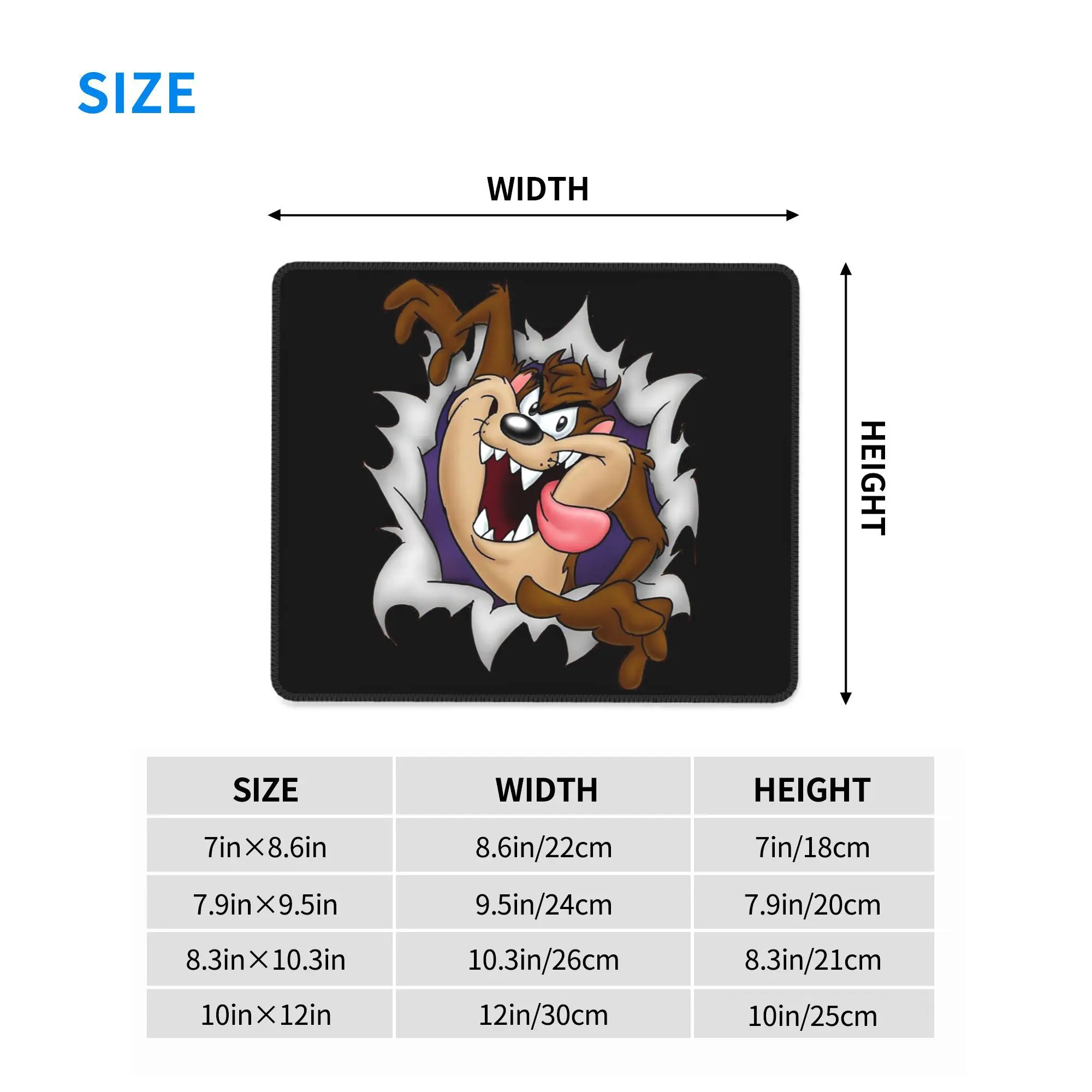 تسمانيا الشيطان ماوس الوسادة الكمبيوتر لوحة المفاتيح ماوس حصيرة ألعاب الكمبيوتر المحمول مكتب حصيرة مكتب الملحقات الجدول الحصير