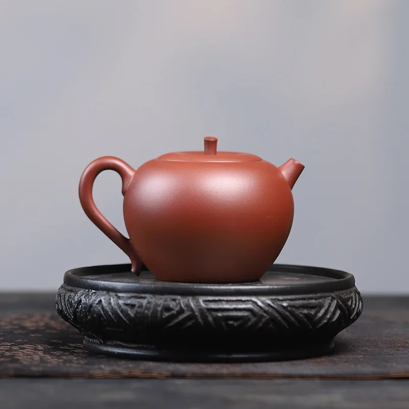 160ml Chinese Yixing Purple Clay Teapots Kettle Creative Handmade Fruit Shape Tea Pot Beauty Tea Infuser Raw Ore Zisha Tea Set