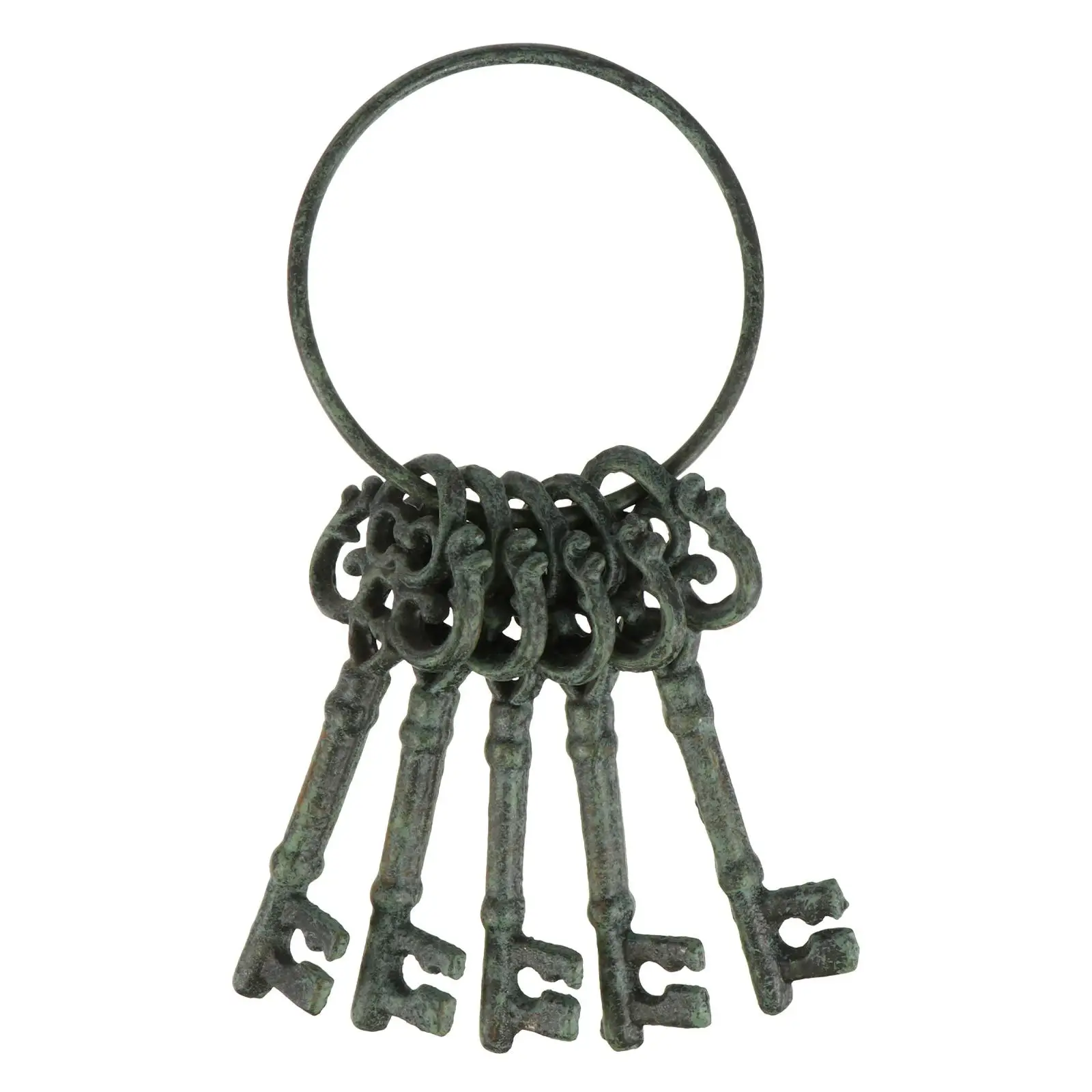 Vintage Cast Iron Keychain Retro Photo Props Decorative Wall Mountable Crafts Home naments Ancient Storage