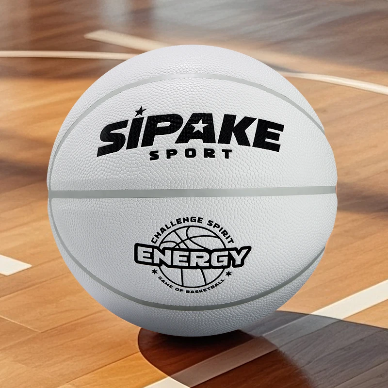 SIPAKE كرة سلة جلدية ممتصة للرطوبة في الهواء الطلق من البولي يوريثان، كرة سلة مضادة للانزلاق ومقاومة للماء