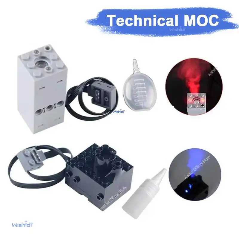 Set de Bloques de Construcción con Motor de Pulverización, Piezas de Alta Tecnología, Funciones de Potencia PF, Ladrillos DIY, Juguete