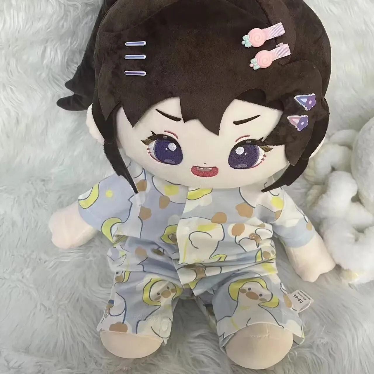 Los atributos de Wei Wuxian: muñeca de algodón de 40CM, linda 'El ancla del camino mágico', regalo de muñeca doujinshi relacionado con el anime