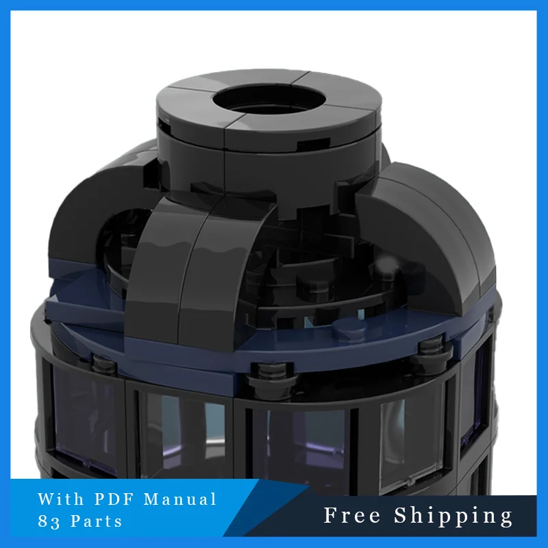 83 Elementy Kreatywny Model MOC Klocki Konstrukcyjne Czarny Mini Wazon Modułowy Edukacyjny Prezent Świąteczny DIY Zestaw do Składania dla Dzieci Zabawki