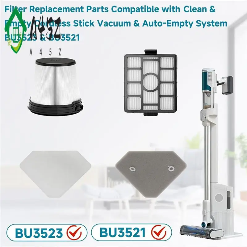 

A45Z-BU3523 Accesories For Shark Clean Lightweight Cordless Cleaner Stick Vacuum BU3523 BU3521 BU3120 Filter And Foam Filter