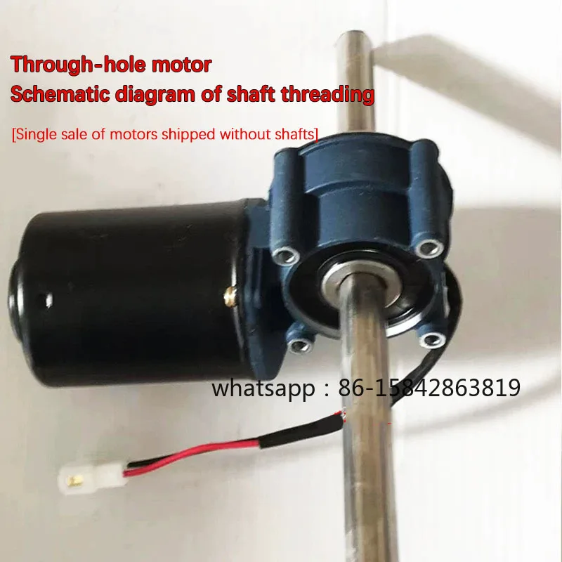 Reinforced 120W DC Permanent Magnet Motor Hexagonal Shaft Motor for Rotary Tiller Seeding Fertilizer Box Equipment