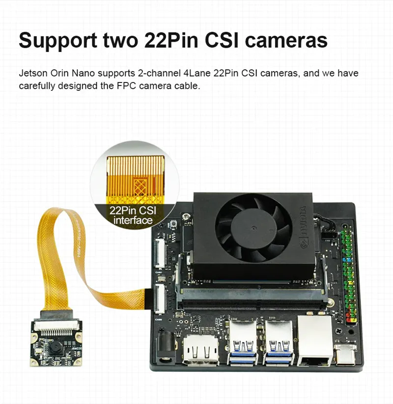 Kit de développement Jetson Orin NX SUB, 8 Go, 16 Go de RAM, basé sur NVIDIA Core Tech pour les performances de projet ROS AI, Deep Learner