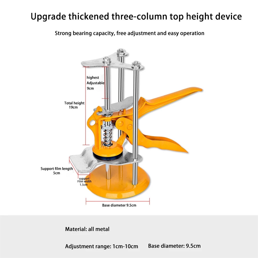 F40 Tile Locator Height Adjuster Tile Wall Ceramic Positioner Manual Lifting Positioning Leveler Bricklayer Wall Tiles Tools