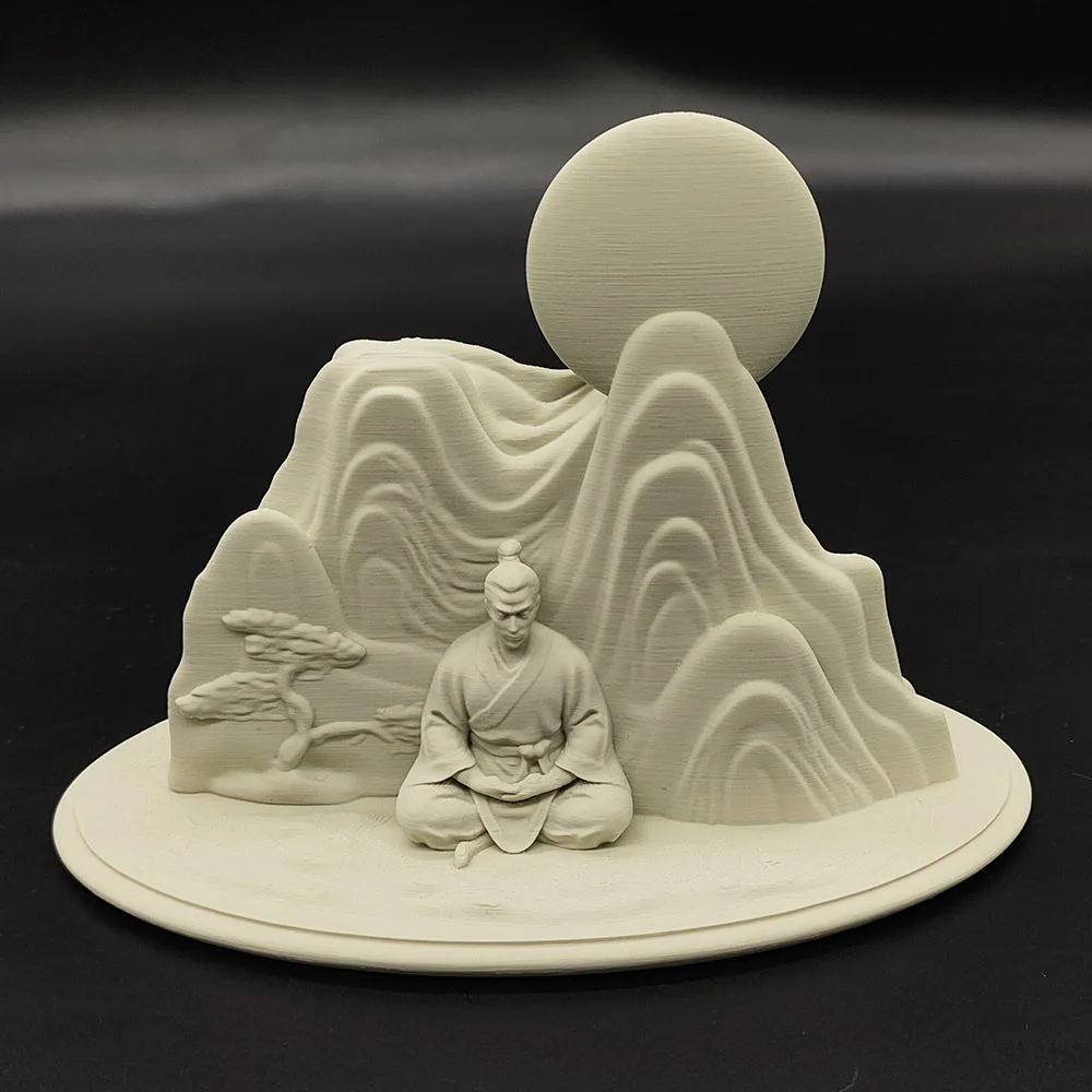 H10cm/20cm Creative Emotional Stabilizer Meditation Healing 3D Printed PLA Statue Model Figurine Decoration Craft Gift view 4