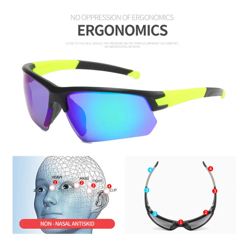 نظارات رياضية خارجية لركوب نظارات شمسية جديدة متغيرة الألوان للرجال والنساء نظارات شمسية مستقطبة ملونة