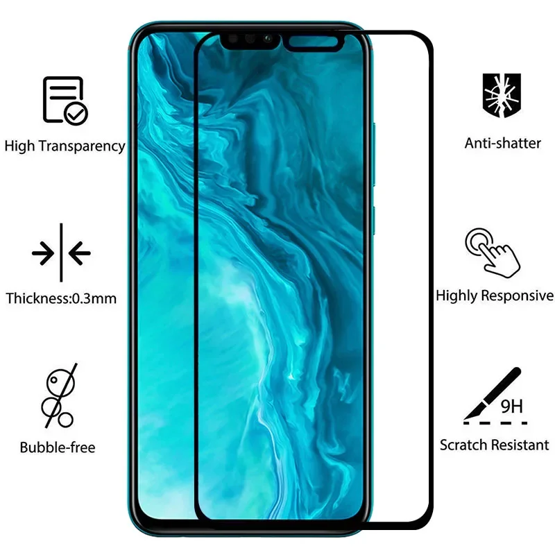 9d protective tempered glass for huawei honor 9x pro lite premium screen protector on honer 9 x x9 9x light 9xlite 9xpro honor9x