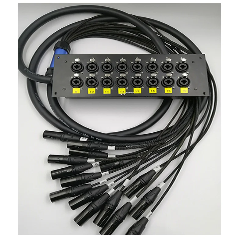 

Sixteen Way Recording Studio Xlr 6.5 Audio Signal Cable Fantail Trailer Cable Xlr Composite Base