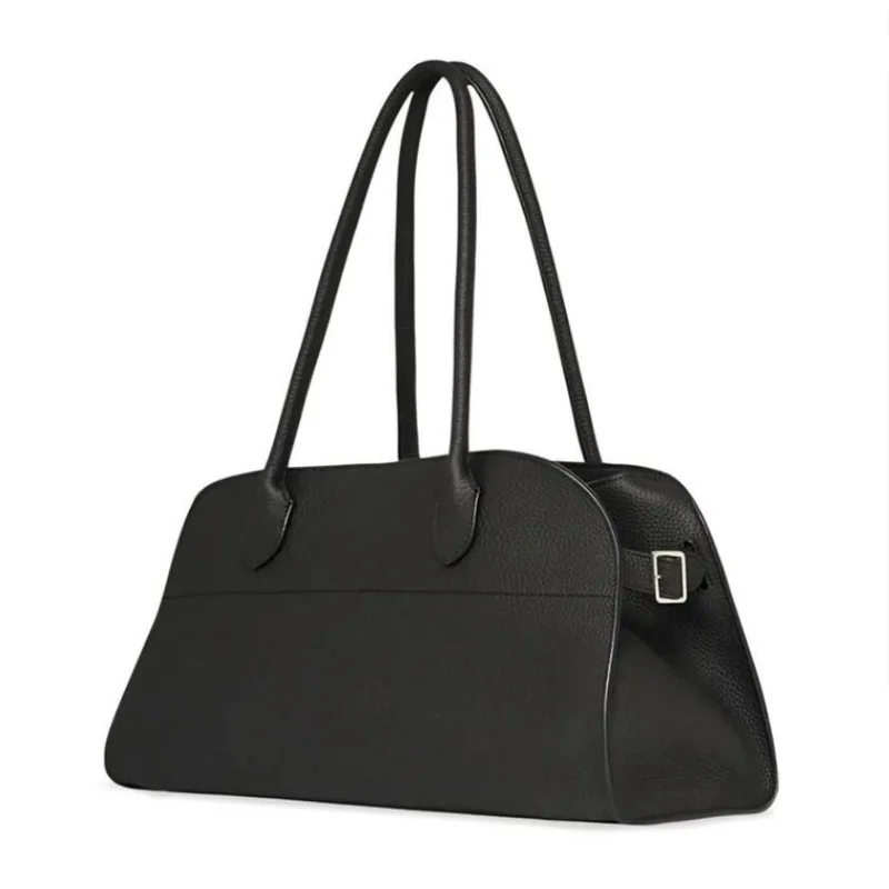 Women Pure Color Concise Shoulder Bag Fashion Commuting Bags Leisure Soft Large Capacity Tote for Ladies