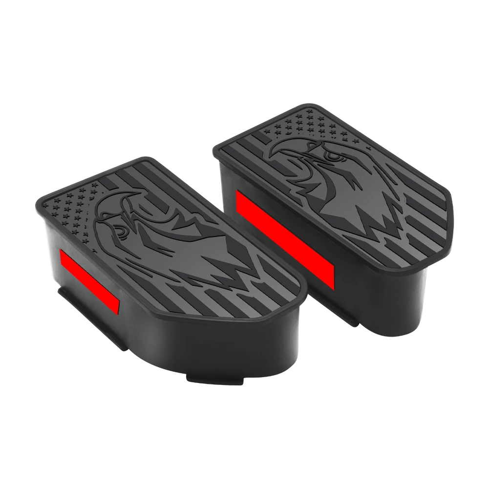 2PCS  Truck Bed Rail Stake Pocket Cover Caps Rail Hole Plugs For Chevrolet 1500/GMC 1500 20-22 Silverado Sierra 2500 3500 HD