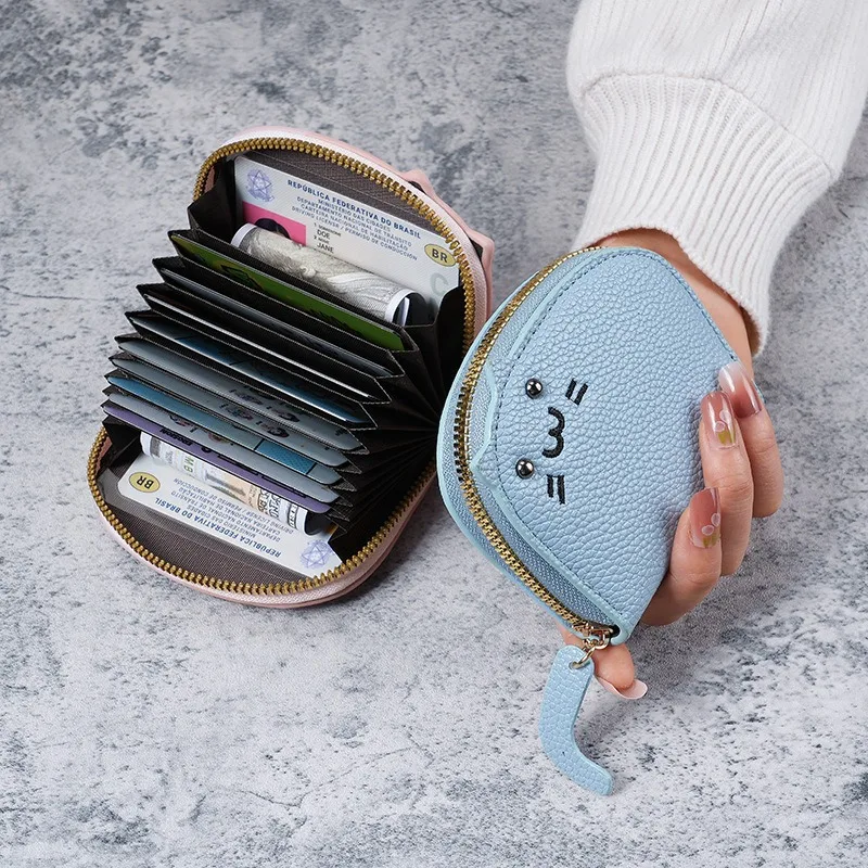 Mini Cute Coin Purse Cartoon Cat Multi-Slot Card Pack Fashion Small Wallets Purses for Women