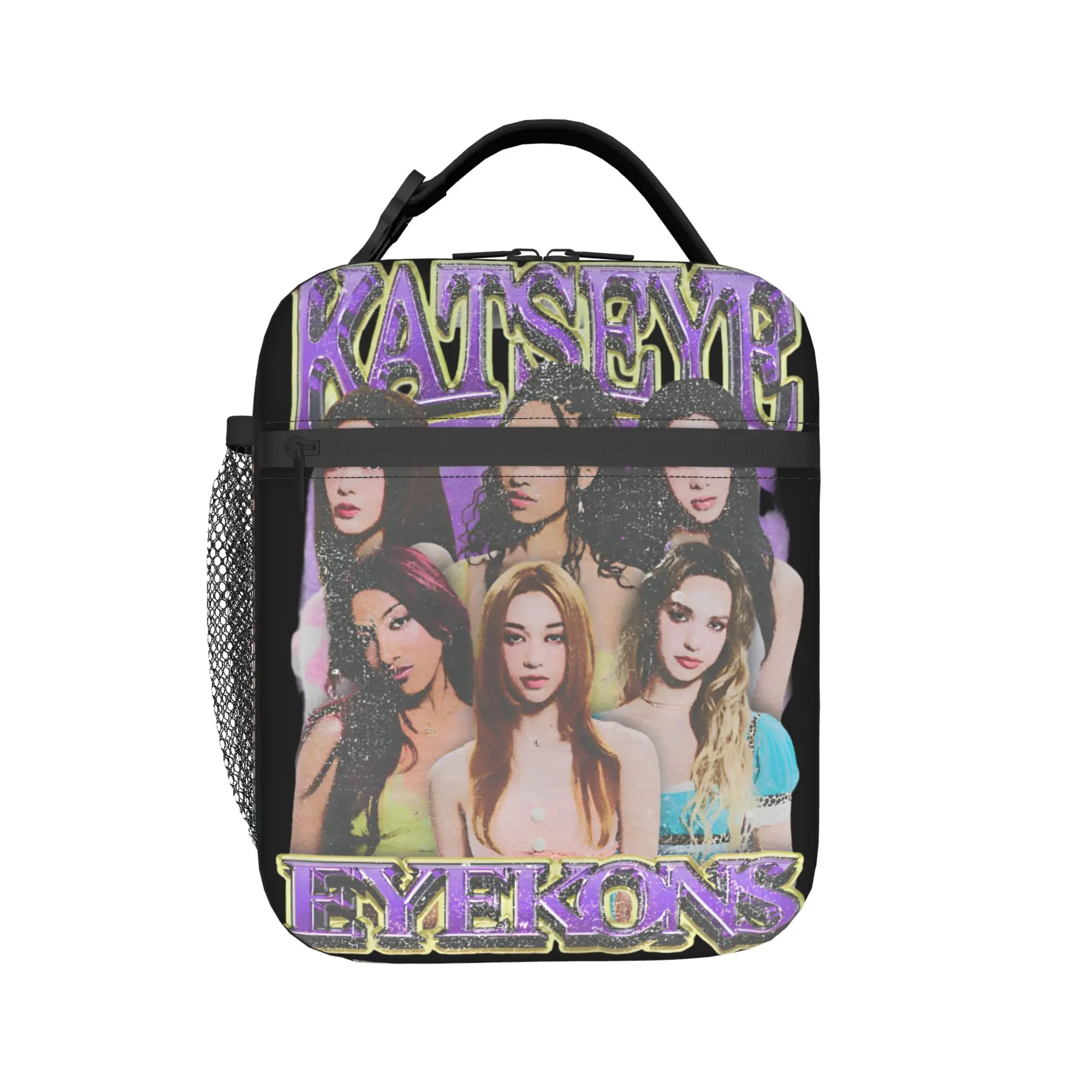 Корейская K-pop сумка для обеда K-Katseye Girl Group детей с графическим рисунком отдыха и офиса термосумка-холодильник портативная термосумка-тоут