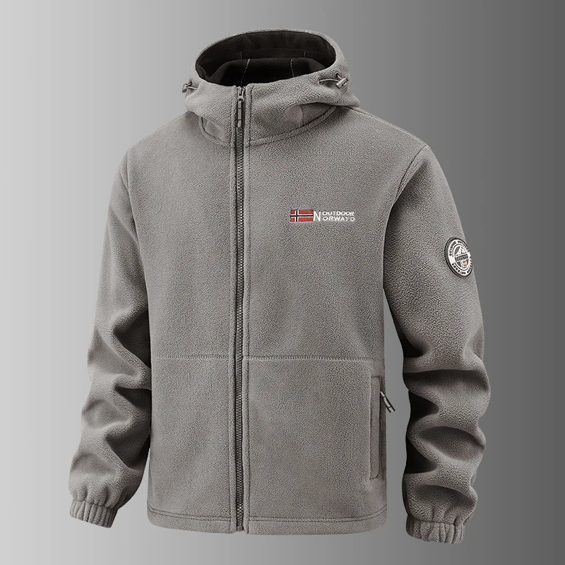 

fashion Hooded fleece jacket for both men and women sport outdoor cardigan Sweatshirts hoodie outerwear couple fleece jacket