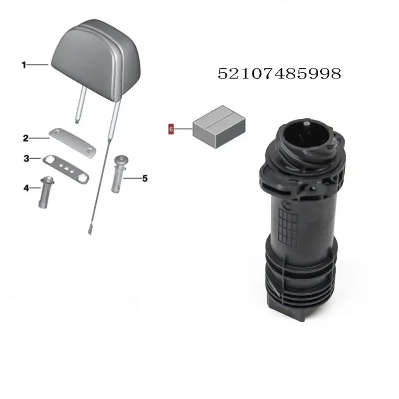 Multi-Purpose For BMW G38 G11 740I 730Dx Seat Senso Front Head Restraint 52107485998 Crash Active Repair Kit Fixing Bracket Repa