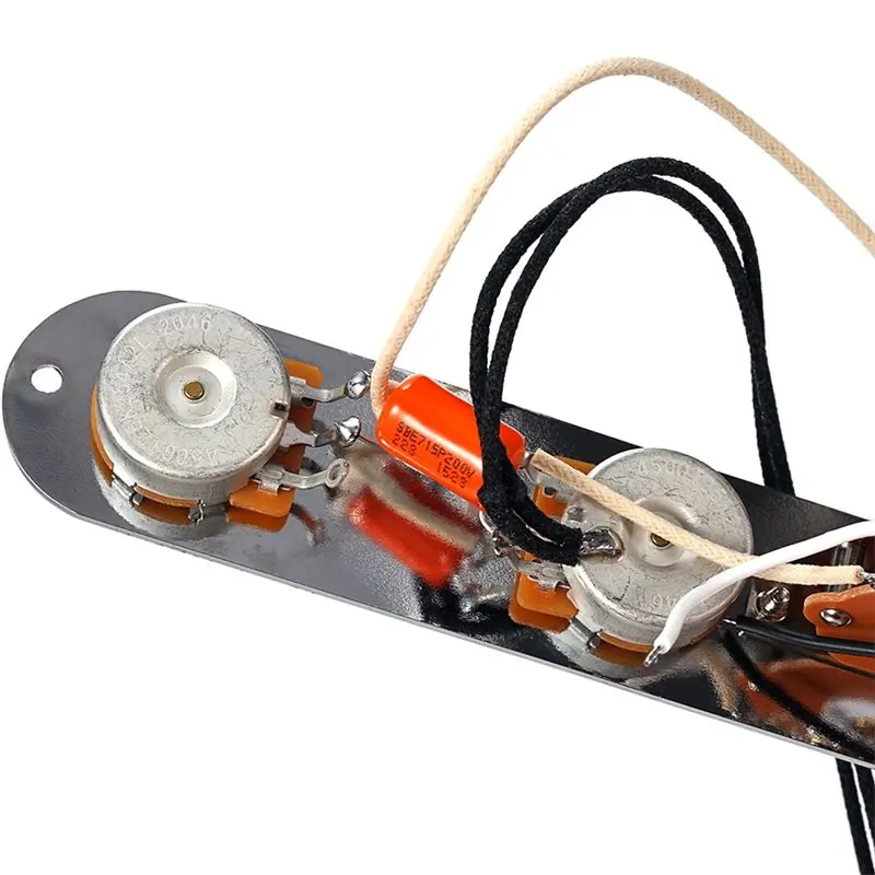 ABYM Controle Plaat Geladen Met 3-Way Blade Switch Kabelboom Pre-Wired 250K Potentiometer Voor TL elektrische Gitaar